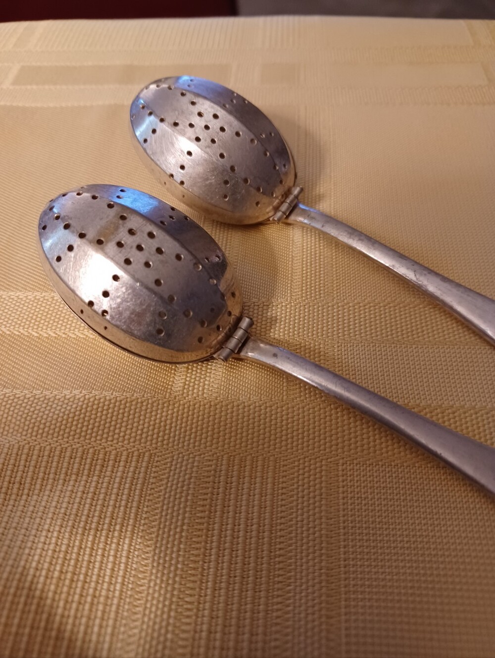 Vintage Silver Plated Tea Strainers
